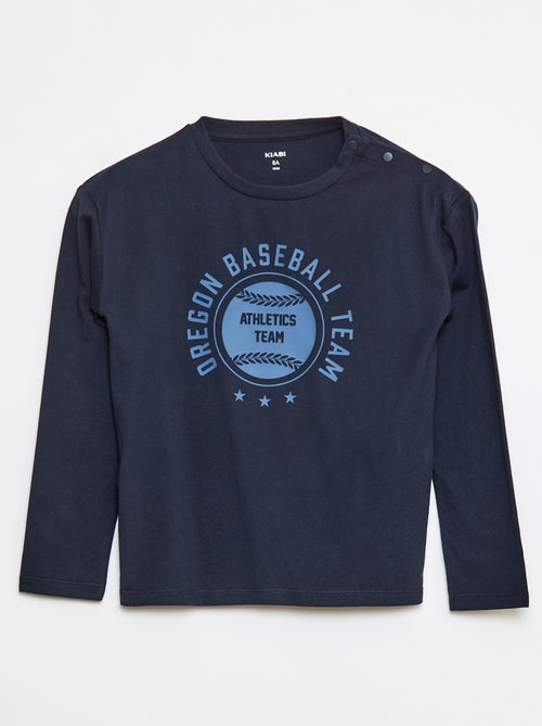 T-shirt imprimé à manches longues - So Easy - Kiabi