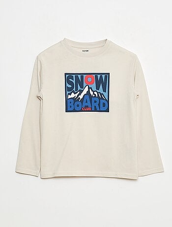 T-shirt imprimé à manches longues
