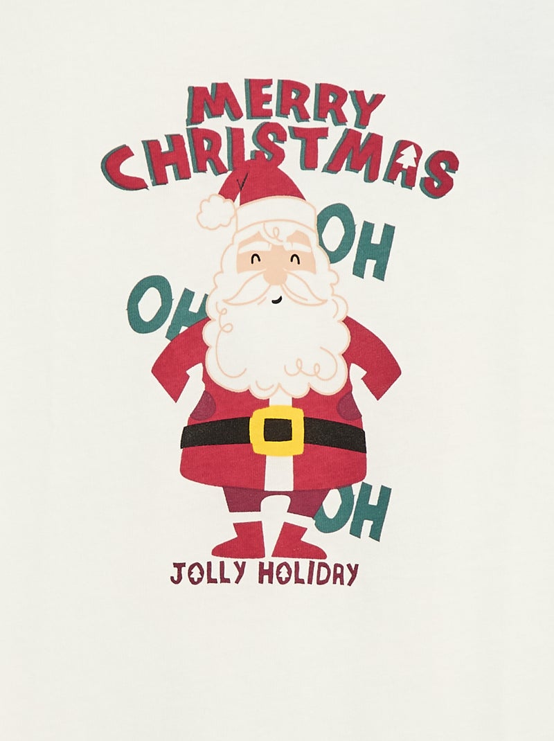 T-shirt imprimé à manches longues Beige - Kiabi