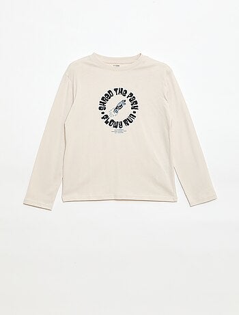 T-shirt imprimé à manches longues