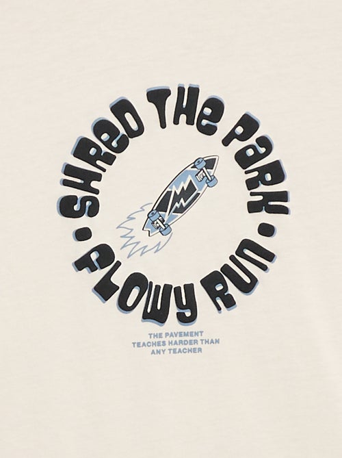 T-shirt imprimé à manches longues - Kiabi