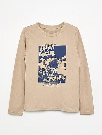 T-shirt imprimé à manches longues