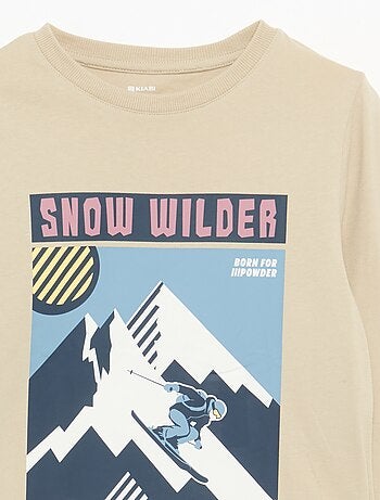 T-shirt imprimé à manches longues