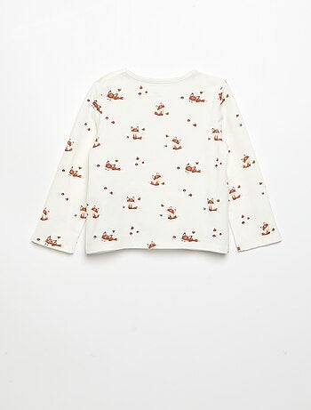 T-shirt imprimé à manches longues