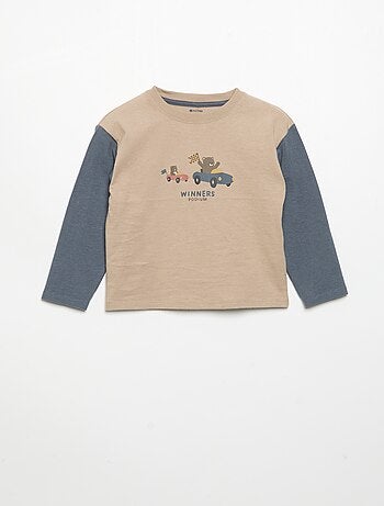 T-shirt imprimé à manches longues