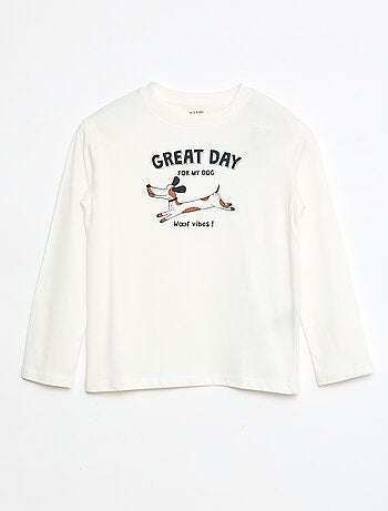 T-shirt imprimé à manches longues