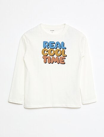T-shirt imprimé à manches longues