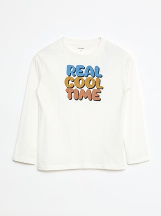T-shirt imprimé à manches longues