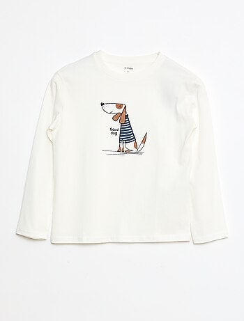 T-shirt imprimé à manches longues
