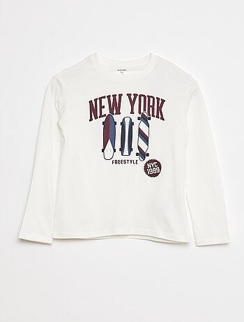 T-shirt imprimé à manches longues