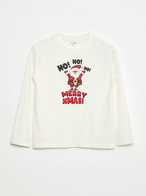 T-shirt imprimé à manches longues - Kiabi