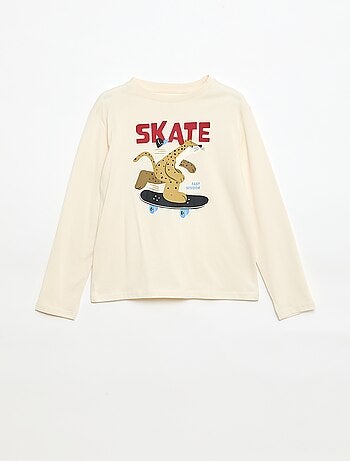 T-shirt imprimé à manches longues