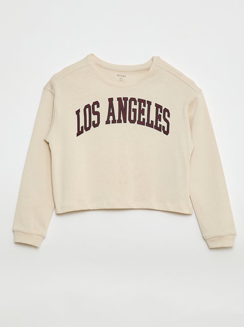 T-shirt imprimé à manches longues - Kiabi