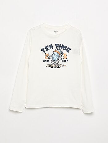 T-shirt imprimé à manches longues