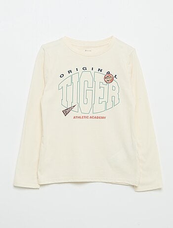T-shirt imprimé à manches longues