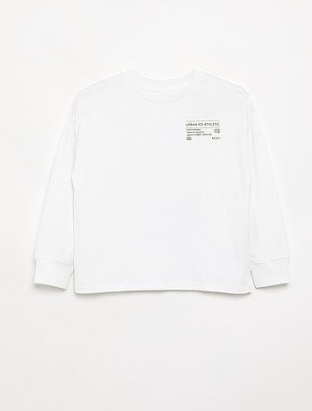 T-shirt imprimé à manches longues