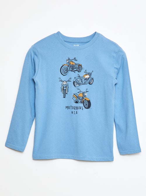 T-shirt imprimé à manches longues - Kiabi