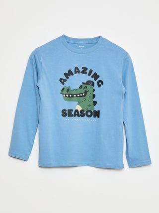 T-shirt imprimé à manches longues