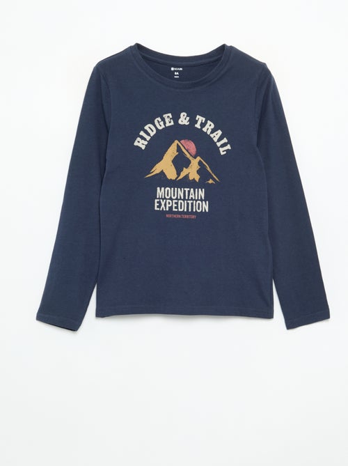 T-shirt imprimé à manches longues - Kiabi T-shirt imprimé à manches longues - Kiabi
