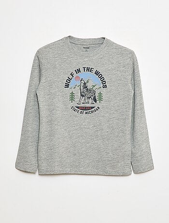 T-shirt imprimé à manches longues