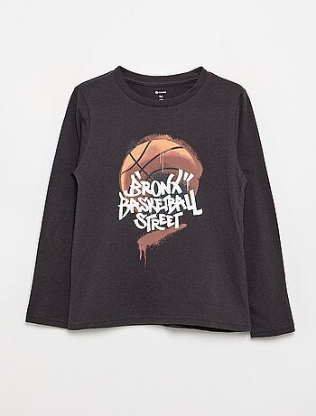 T-shirt imprimé à manches longues