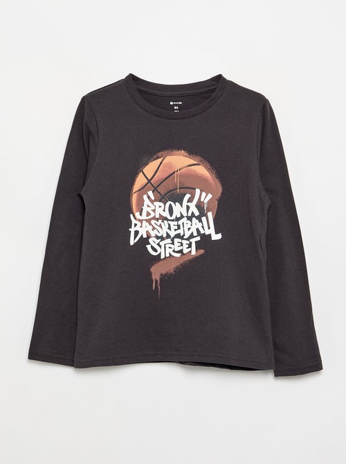 T-shirt imprimé à manches longues - Kiabi T-shirt imprimé à manches longues - Kiabi
