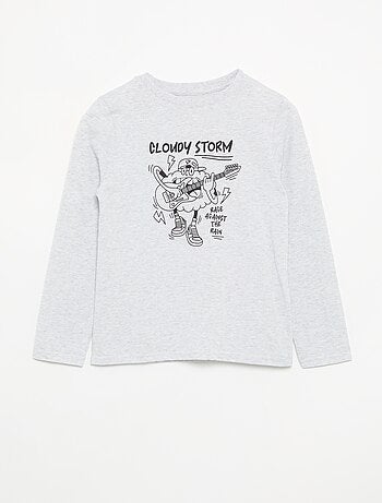 T-shirt imprimé à manches longues