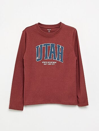 T-shirt imprimé à manches longues