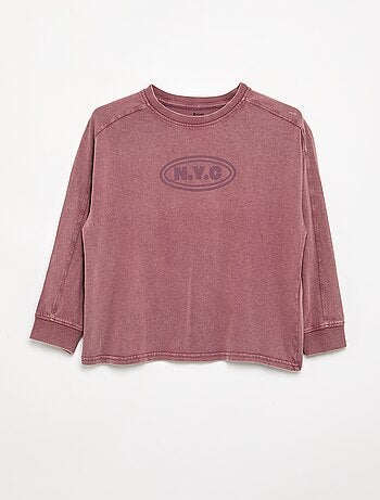 T-shirt imprimé à manches longues
