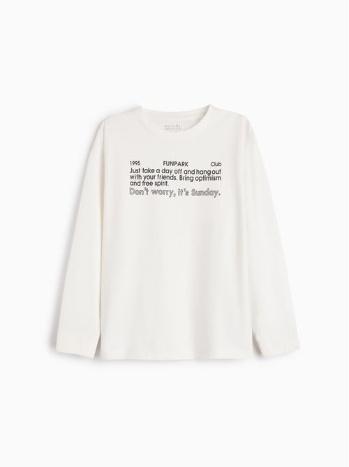 T-shirt imprimé à manches longues MO Fashion - Kiabi