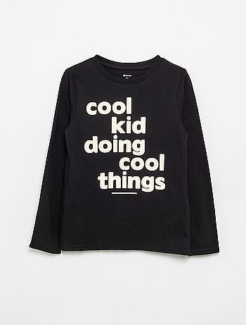T-shirt imprimé à manches longues