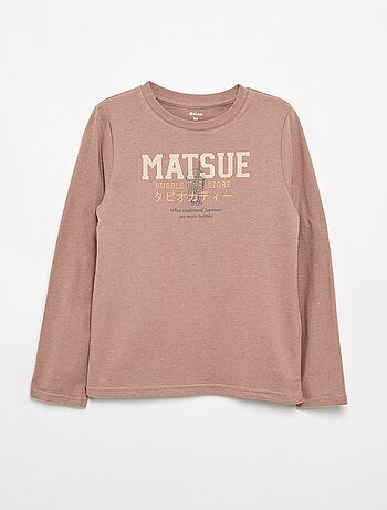 T-shirt imprimé à manches longues