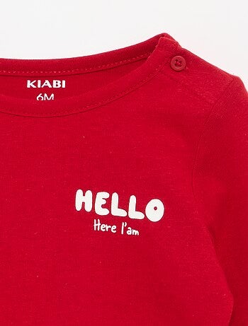 T-shirt imprimé à manches longues