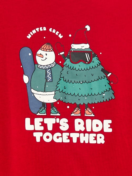 T-shirt imprimé à manches longues - Kiabi