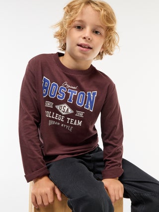 T-shirt imprimé à manches longues