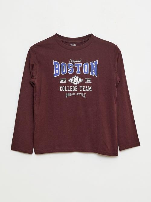 T-shirt imprimé à manches longues - Kiabi T-shirt imprimé à manches longues - Kiabi