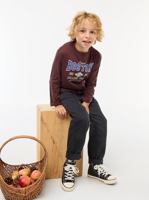 T-shirt imprimé à manches longues - Kiabi T-shirt imprimé à manches longues - Kiabi