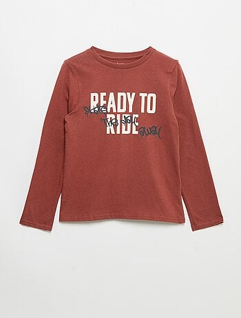 T-shirt imprimé à manches longues