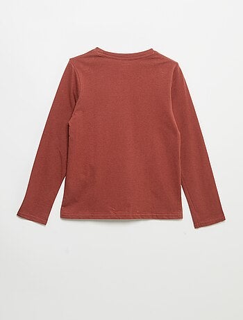 T-shirt imprimé à manches longues