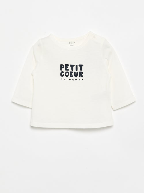 T-shirt imprimé à manches longues - Kiabi T-shirt imprimé à manches longues - Kiabi