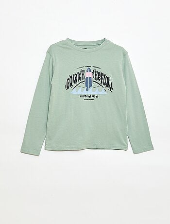 T-shirt imprimé à manches longues