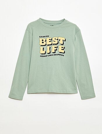 T-shirt imprimé à manches longues