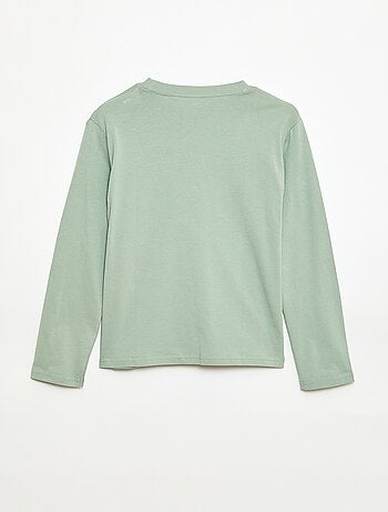 T-shirt imprimé à manches longues