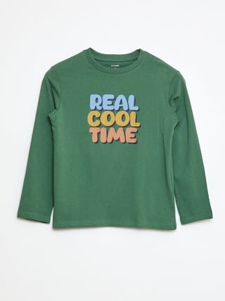 T-shirt imprimé à manches longues