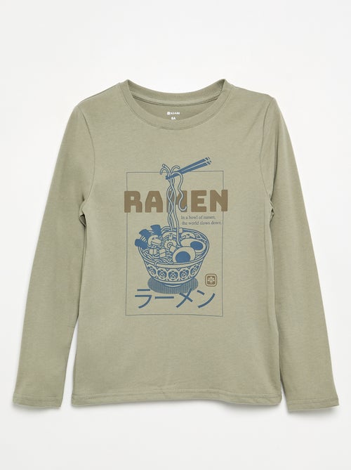 T-shirt imprimé à manches longues - Kiabi T-shirt imprimé à manches longues - Kiabi