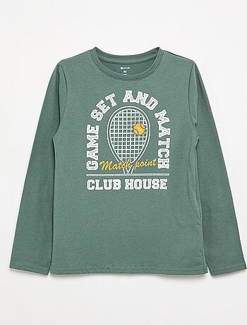 T-shirt imprimé à manches longues