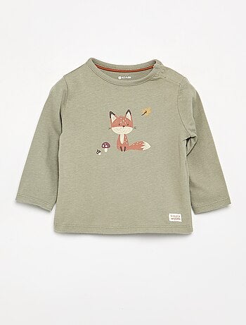 T-shirt imprimé à manches longues