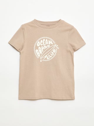 T-shirt imprimé à message
