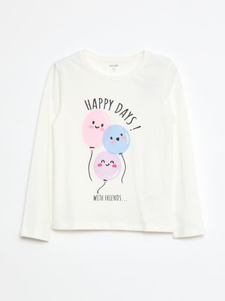 T-shirt imprimé à message