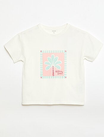 T-shirt imprimé à message